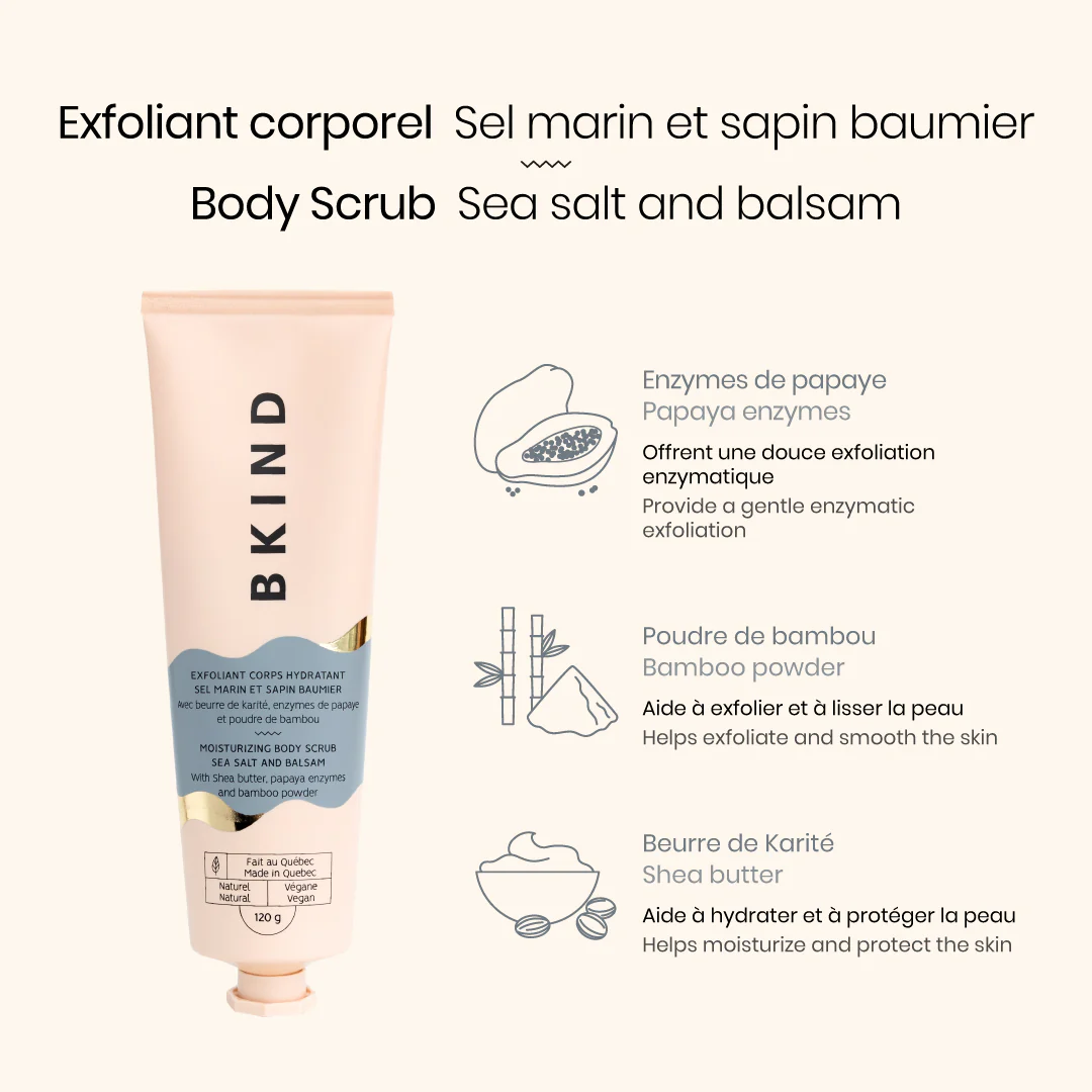 Moisturizing Body Scrub - Sea salt and balsam - Image 3