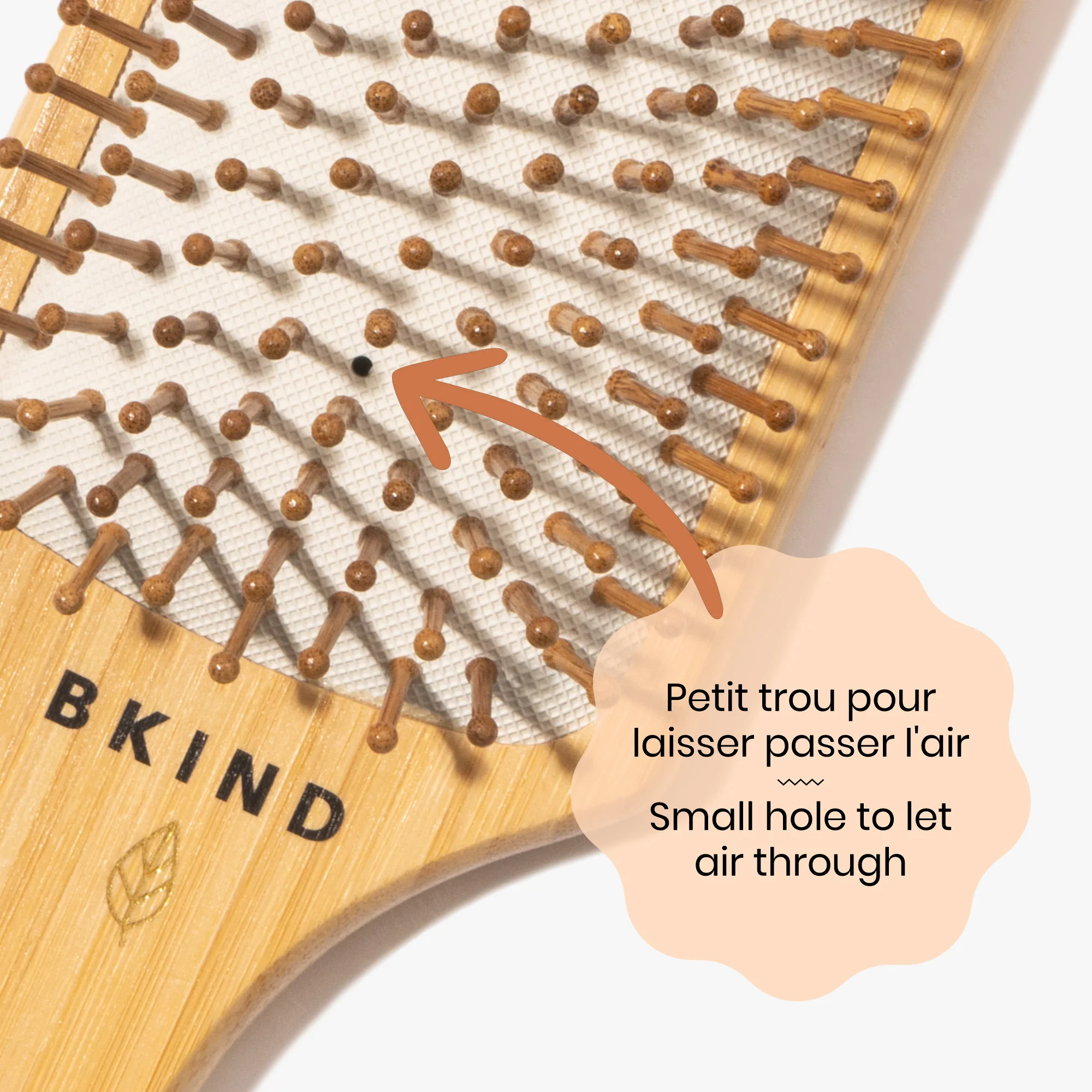 Small Bamboo Hair Brush - Image 4