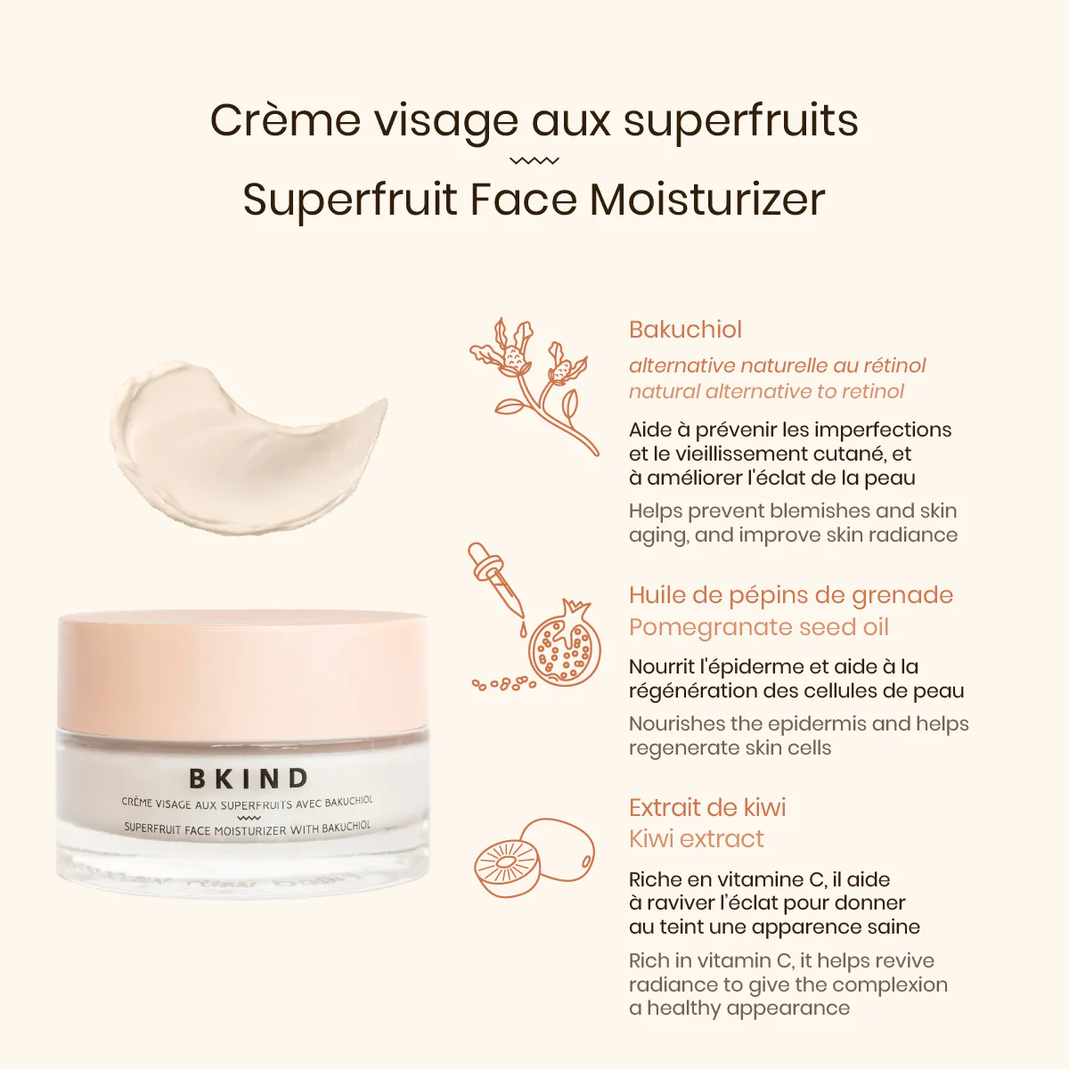 Nourishing & Brightening Superfruit Face Moisturizer with Bakuchiol - Image 3